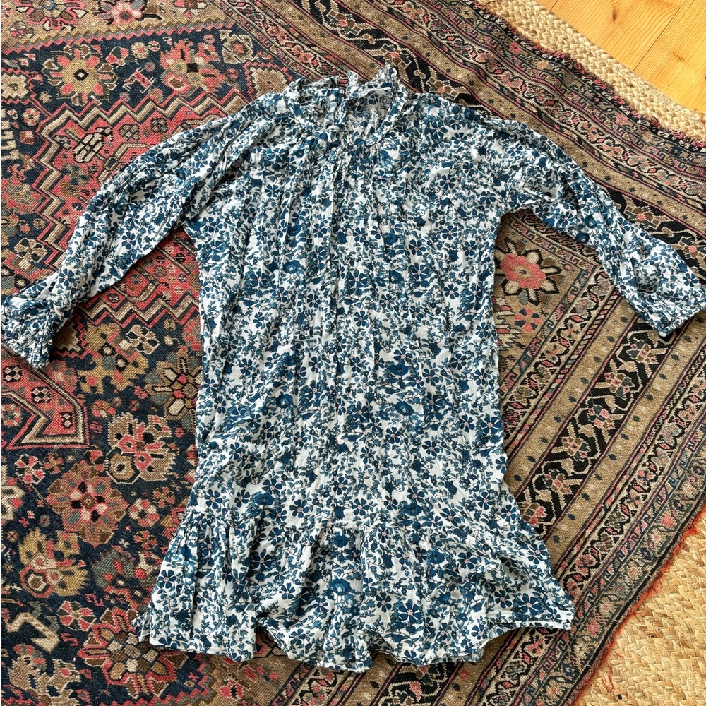 Apiece Apart Block Print Floral Dress
